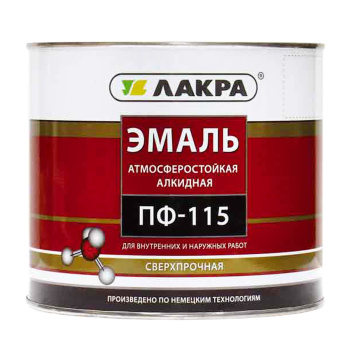 Эмаль ПФ-115 зеленая 20 кг Лакра *1/33