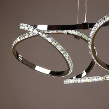 Люстра 8896/150W Chrome 600 мм 3 реж., пульт S=20м2  VERNER LIGHTING *1