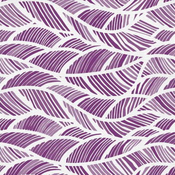 Коврик для ванной ПВХ шир. 65см х12м "V-line" Фотопечать 7107 leaves-purple "Листья лиловые" *12