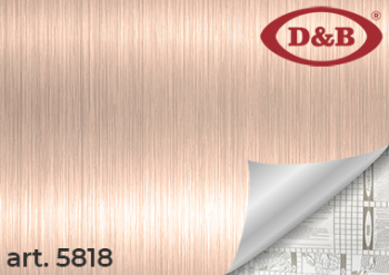 Пленка самоклеящаяся 45см*2м  голография 5818 Aluminum крем-шампань D&B (Китай)  *1/30