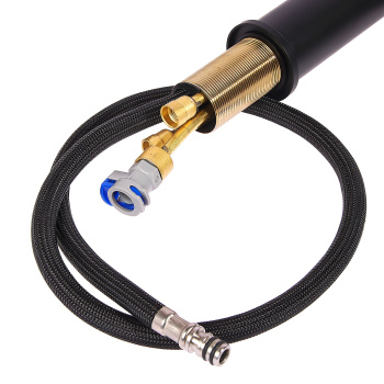 Смеситель для кухни Diadonna D60-0008BL  высокий излив, выдвижная лейка, черный *1/6