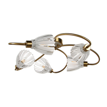 Люстра N6435/5 COP 5*40W E14 220V (d-600; h-165) VERNER LIGHTING *1