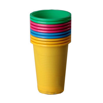 Одноразовый набор стакан 0,2л 12шт Радуга *1/80