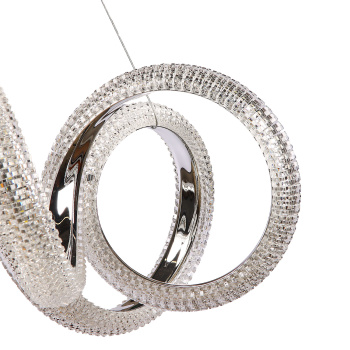 Светильник подвесной светодиодный 9232/140W Chrome 530 мм 3 реж., пульт S=20м2 VERNER LIGHTING *1