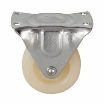 яяяКолесо неповорот. цельнолитое полиэтил. платформа 40 мм (40кг) (арт.FCpp15)