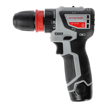 Дрель-шуруповерт 12В 2скор.0-420/0-1450об/мин 36Нм2Ач 2аккум Б/Щ КомбиМАКС ДА-10/12В ИНТЕРСКОЛ *1/6