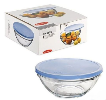 Салатник стекло Pasabahce "Шеф" с крышкой d23см 53583Кр *1/4