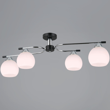 Светильник потолочный IL0638-4CSQ-24 CR BK LIBRA 4*40W E14 S=24м2 *1