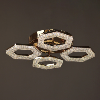 Люстра YH1234/4 FGD 4*48W LED 3000-6500К (d-500; h-100) пульт VERNER LIGHTING *1