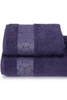 Полотенце махровое 50*90см Modello argento цв.18-3615 фиолетовый ПЦ-2601-4852 *5/20