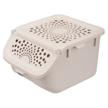 Контейнер д/овощей пластм. 7,8л 275Х240Х175мм Св.-Бежевый арт.434293034 ("Бытпласт") *1/6