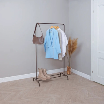 Вешалка напольная "Гардеробная" "Радуга 1", шир.0,82м, выс.1,5м Коричневый ВНП 298 КОР("ЗМИ") *1