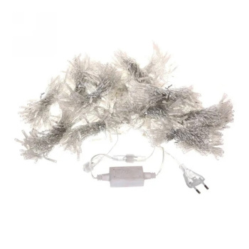 Гирлянда для улицы ЗАНАВЕС ш2.0* в6.0 м 960 ламп LED, прозрач.пров, 8 реж, Синий (возможность соедин