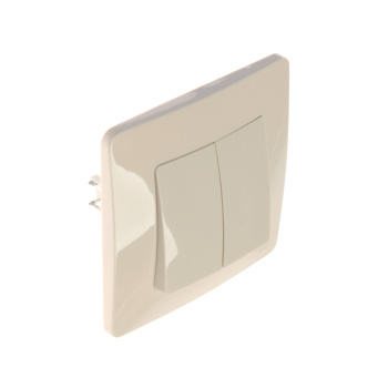 Выключатель "BLANCA" СП 2кл. бежевый 10А 250В BLNVS010507 *1/10/20