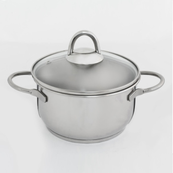 Кастрюля нерж. 1,5л "Классика-Прима" с Теплораспр.дн., Стекл.кр., прутк.руч. 1с751 (Аша) *1/6