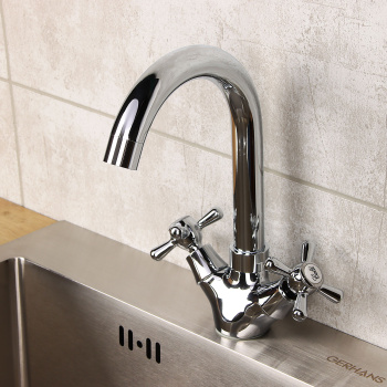 Смеситель для кухни Эверест В10-301 высокий излив *1/10