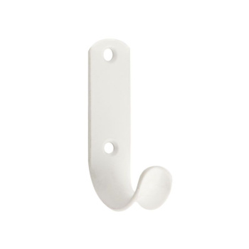 Крючок мебельный БЕЛЫЙ 1-рожковый.хедер,Нора-М *10/100