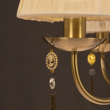 Люстра IL0023-3PSQ-24 AB CASTOR 40Вт Е14 S=18м2  *1