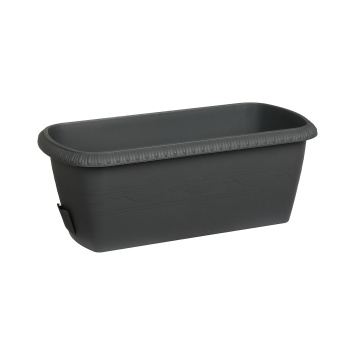 Ящик д/цветов пластм. "Lе Jardin" 40х19х15см с др.реш. прик.вент. Графит108-27 (Tek.A.Tek) *1/10 Ящик д/цветов пластм. "Lе Jardin" 40х19х15см с др.реш. прик.вент. Графит108-27 (Tek.A.Tek) *1/10