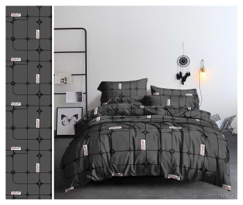 Постельное белье 2сп бамбук Орхидея 12375, наволочки 70*70см - 2шт *1/4